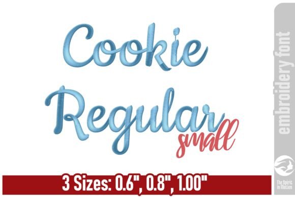Cookie Regular Embroidery Font